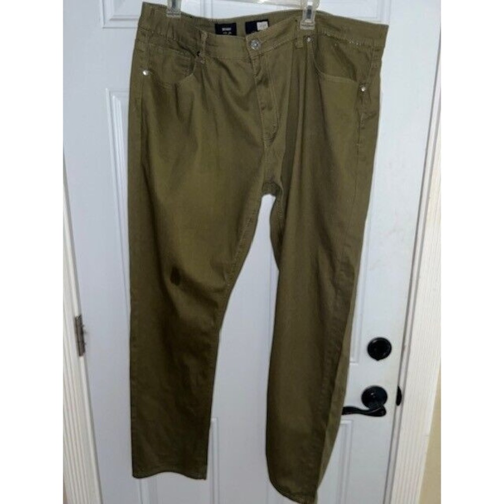 Hype Jeans Mens  Size 42x32 Skinny Stretch Green Casual Pockets Pants EUC